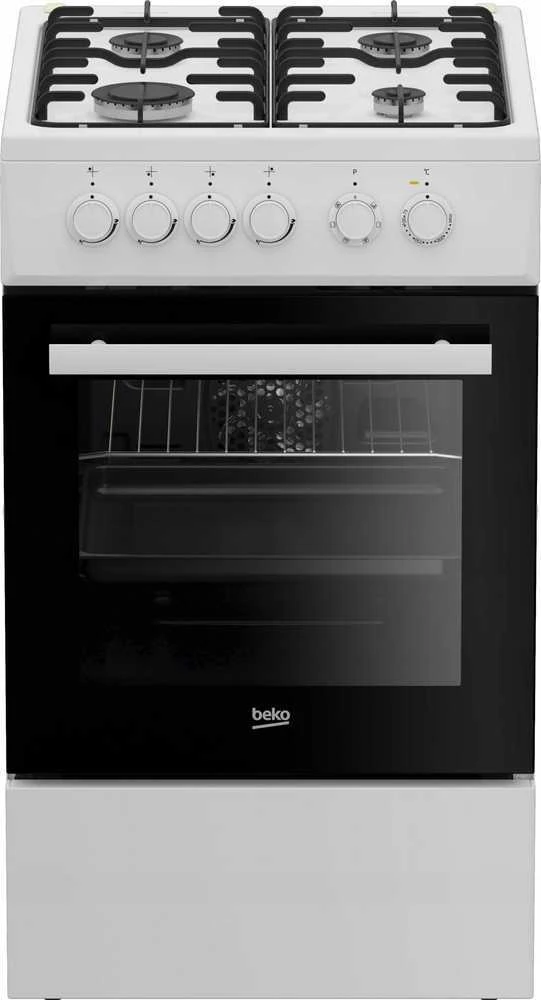 Viryklė Gas stove with electric orkaitė Beko FSE52029DWD