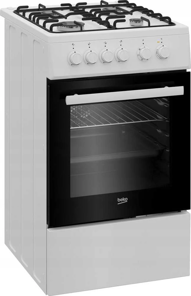 Viryklė Gas stove with electric orkaitė Beko FSE52029DWD