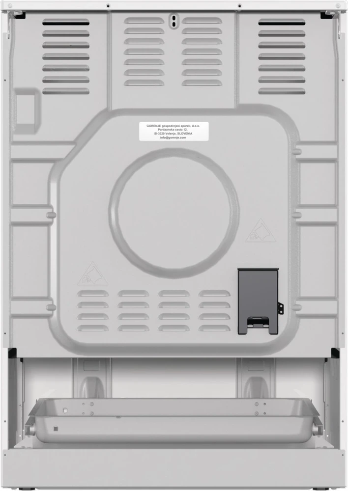 Viryklė Kuchenka Gorenje GEC6C40WD, cooker (baltas)