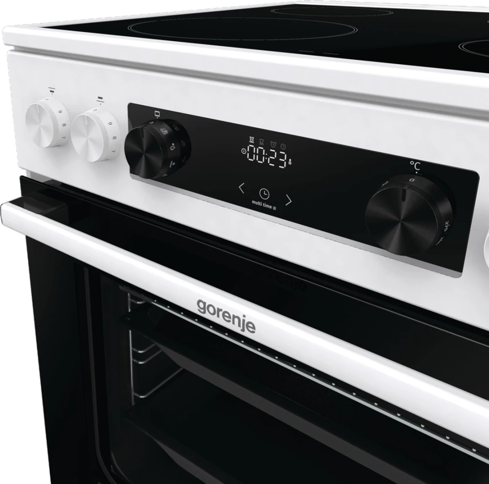 Viryklė Kuchenka Gorenje GEC6C40WD, cooker (baltas)