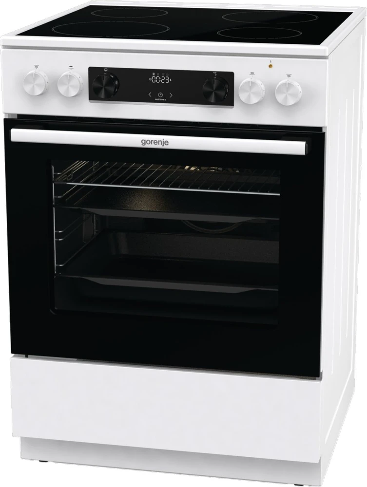 Viryklė Kuchenka Gorenje GEC6C40WD, cooker (baltas)