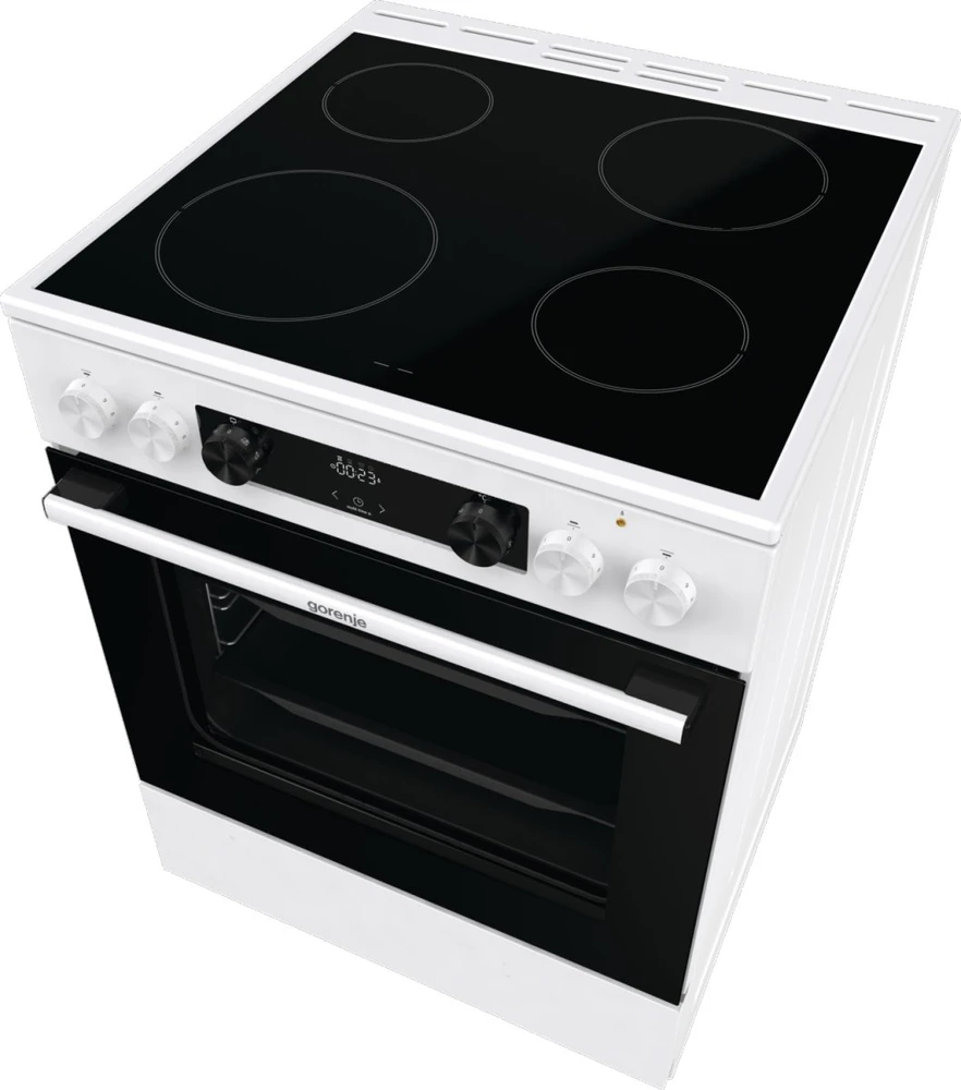 Viryklė Kuchenka Gorenje GEC6C40WD, cooker (baltas)