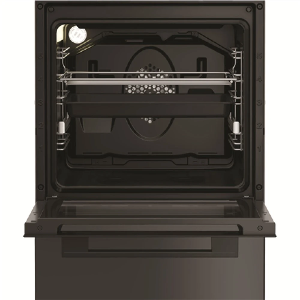Viryklė Whirlpool Cooker | W5G8LMSWTA | Hob type Gas | Oven type Electric | Anthracite | Plotis 50 cm | Gylis 60 cm | 60 L