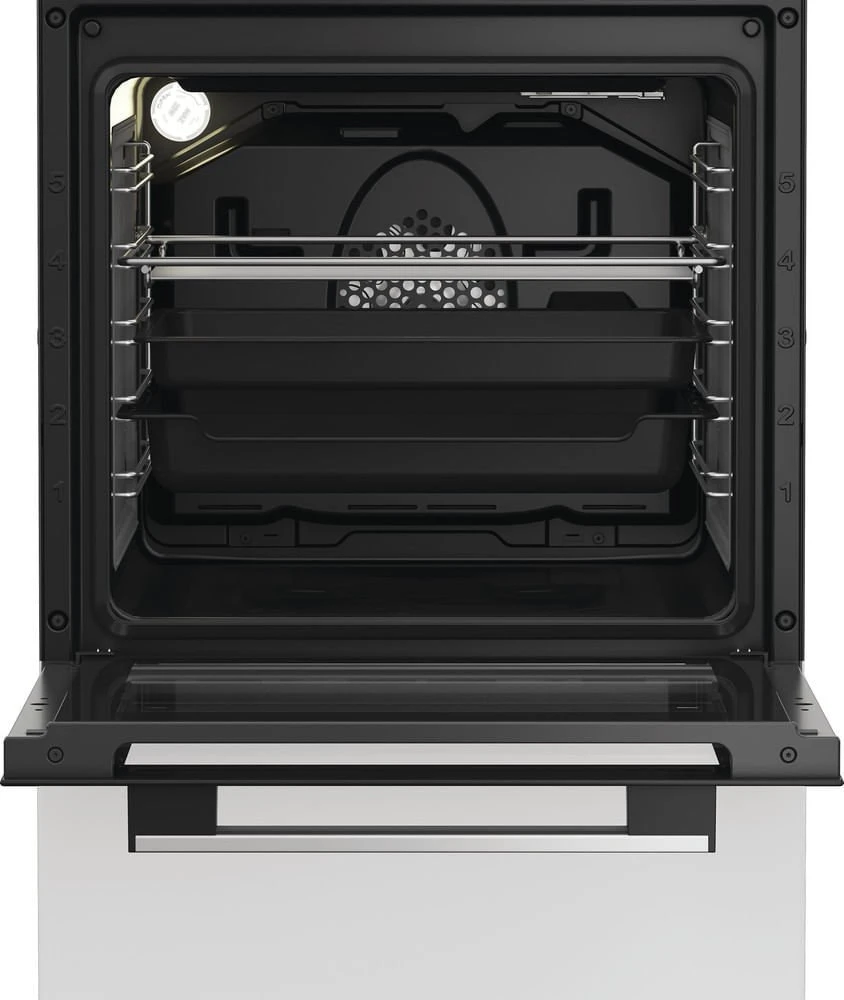 Viryklė Whirlpool Cooker | Whirlpool | Hob type Vitroceramic | Oven type Electric | Baltas | Plotis 50 cm | Gylis 60 cm | Energy efficiency class A | 60 L