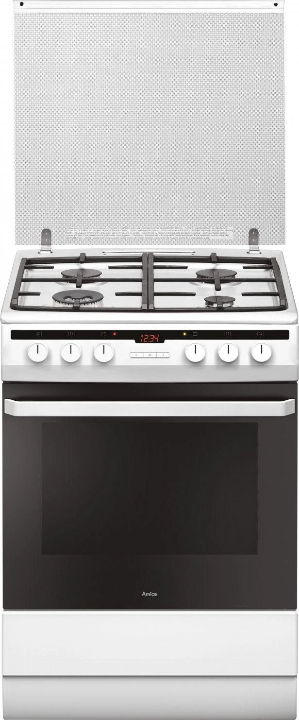 Amica 618GE3.39HZpTaDpNA(W) Atskirai pastatoma viryklė dujinė Baltas A