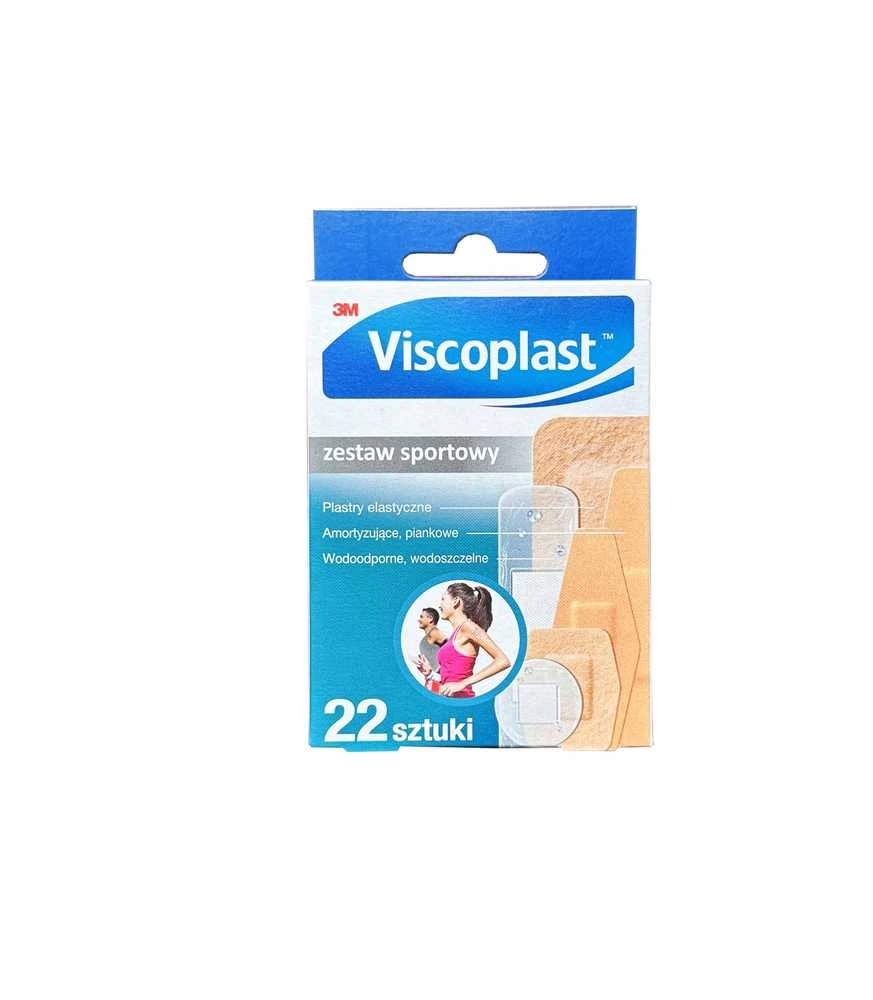 Viscoplast Pleistrai VISCOPLAST Sportiniai, 3 rūšys, 6 dydžiai, 22 vnt.