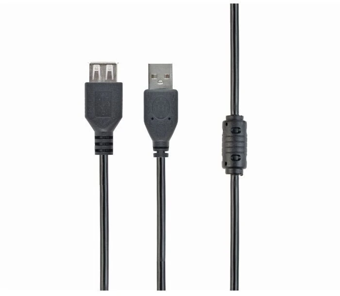 Vision Amberin USB 2.0 cable M/F 1.8m Juodas