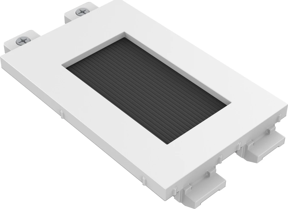Vision Techconnect Modulare AV-Frontplatte - 30 JAHRE GARANTIE - Burstenmodul - einfaches Doppelbreitenmodul mit Offnung zum Herausziehen der Kabelis - Offnung der Burstenabdeckung 42 x 22 mm - kann in Techconnect Rahmen befestigt werden - Kunststoff -