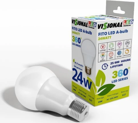 Visional LEMPA LED E27 24W AUGALAMS