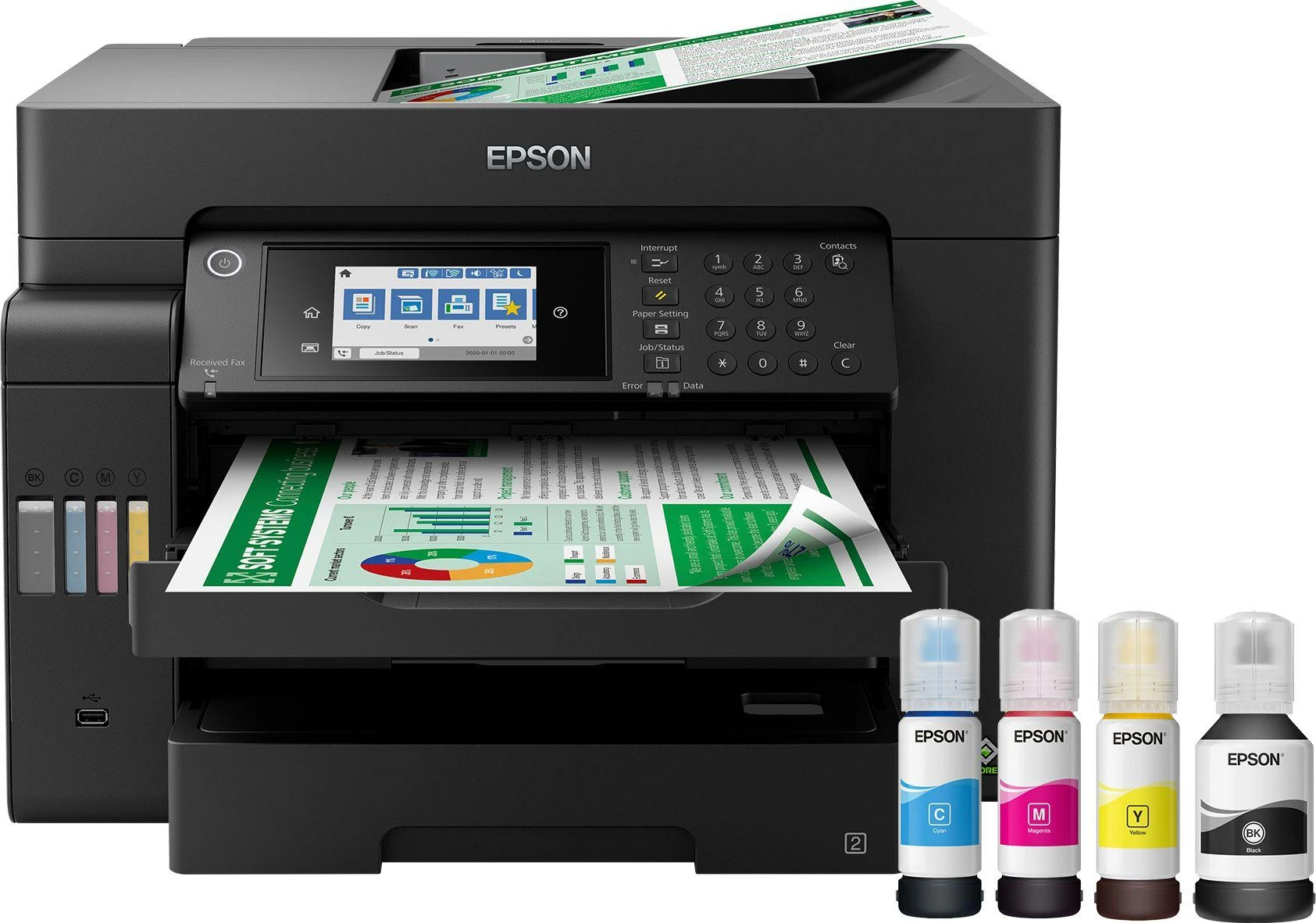 Epson | EcoTank L15150 | Inkjet | Spalvotas | Multicunctional Spausdintuvas | A3+ | Wi-Fi | Juodas