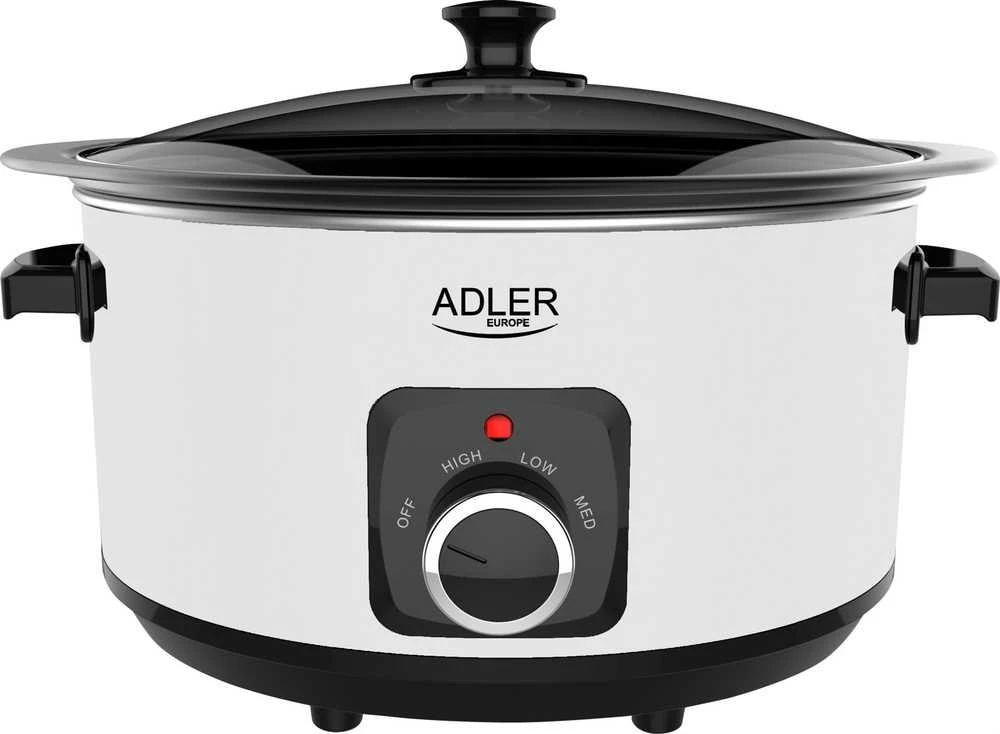 Adler | Lėta viryklė | AD 6413w | 290 W | 5,8 L | Programų skaičius 3 | Baltas