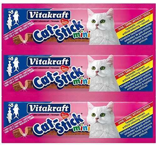 Vitakraft Chovex Sro Cat-stick mini 3vnt kačių pagaliukai su menke ir tunu