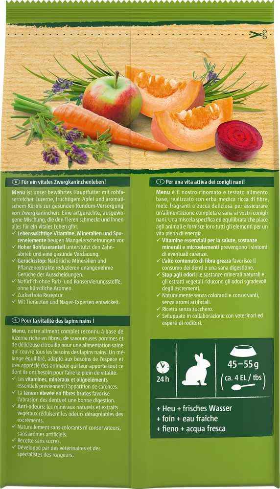 Triušių Maistas - Vitakraft Menu Vital 3 Kg