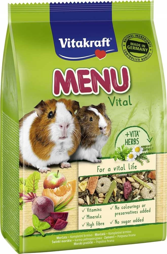 VITAKRAFT MENU VITAL 3kg pašaras jūrų kiaulytėms