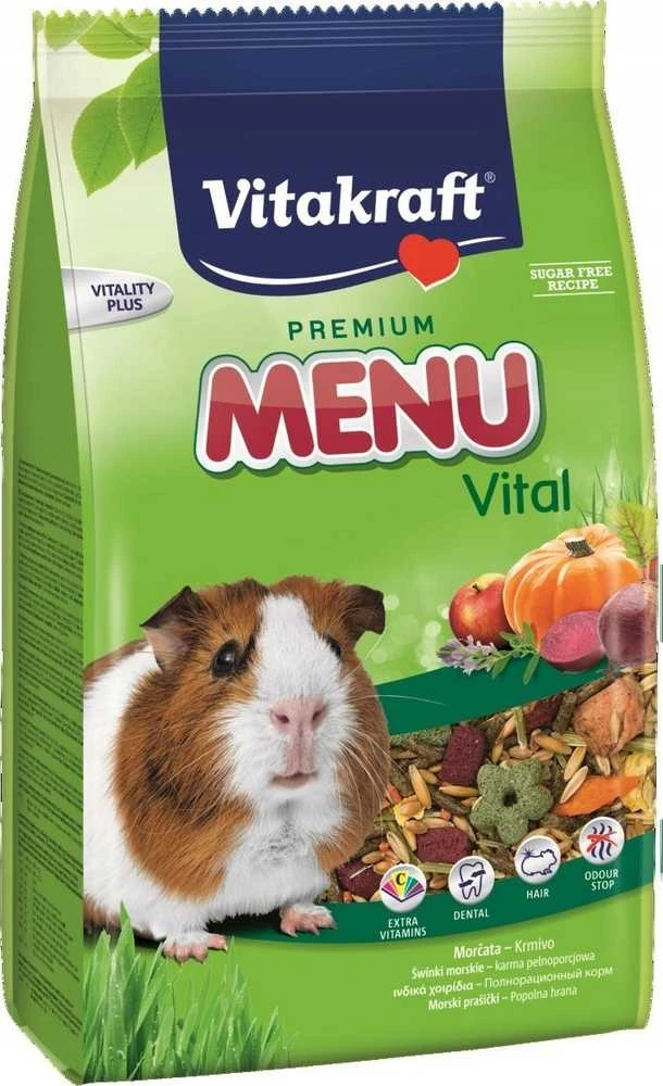 VITAKRAFT MENU VITAL 3kg pašaras jūrų kiaulytėms