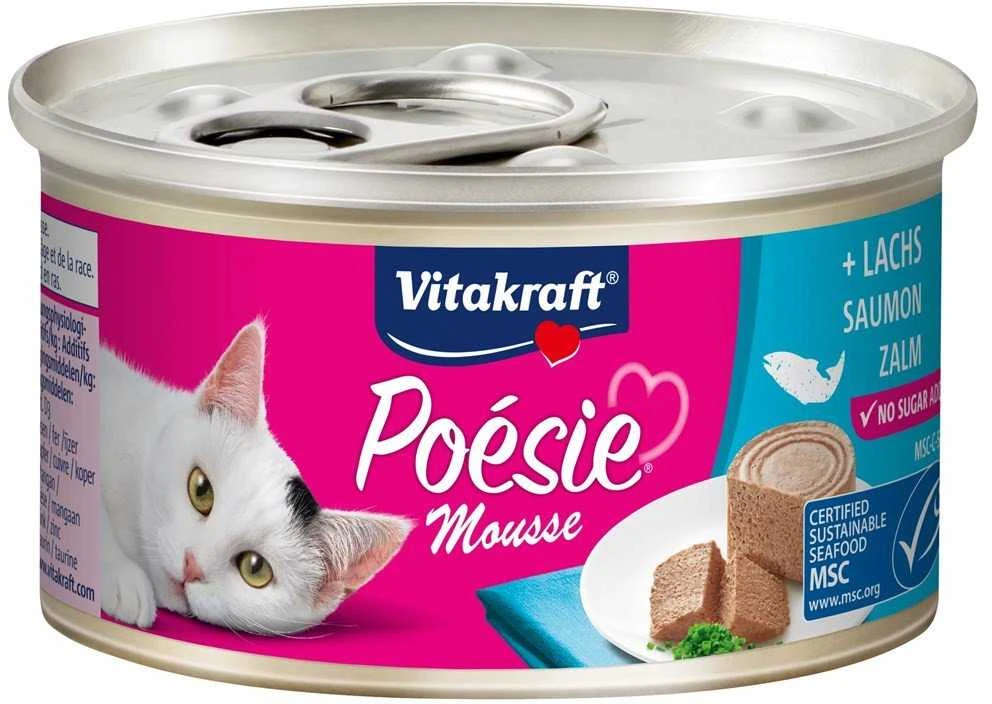 VITAKRAFT POESIE mousse lašiša - wet cat food - 85 g