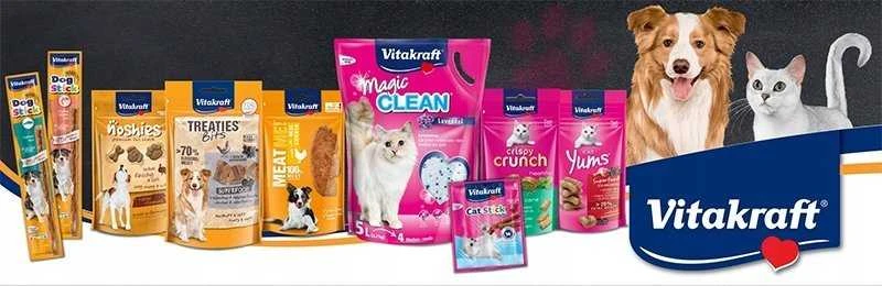 VITAKRAFT Skystis kačių užkandis su jautiena ir vištiena - skanėstai katėms - 16 x 15g