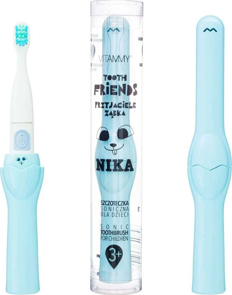 Dantų šepetėlis Šepetėlis Vitammy Tooth Friends Nika Mėlyna