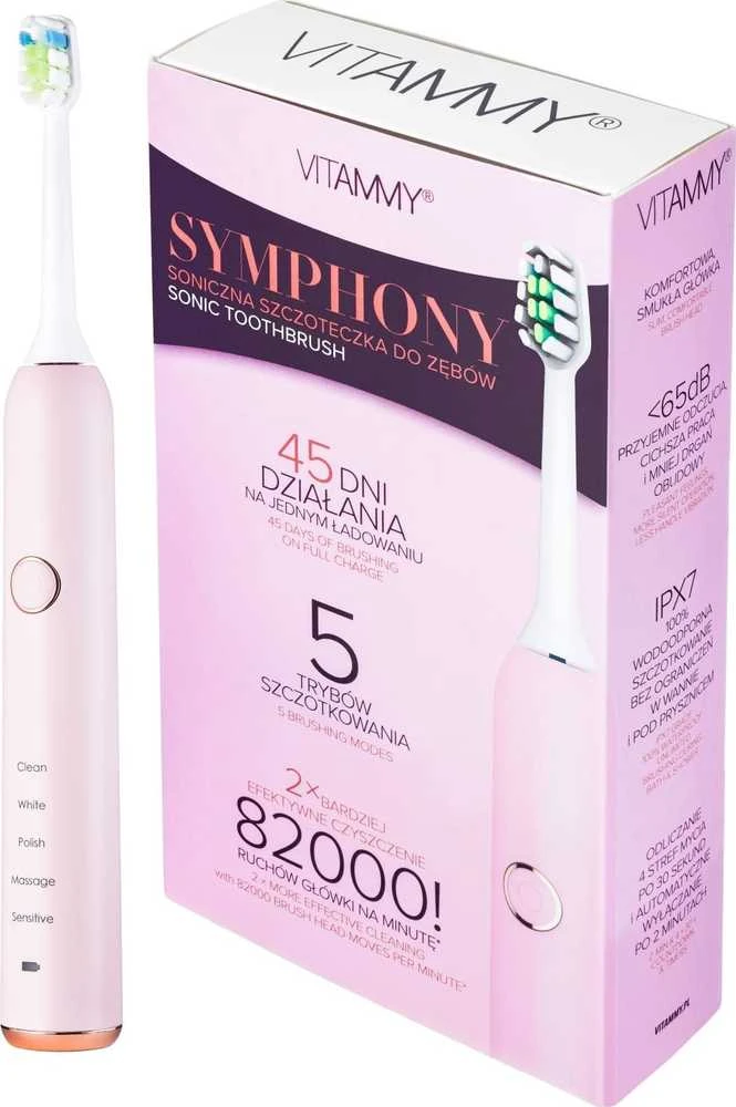 Vitammy Simfonija rožinis šepetėlis su pakuote