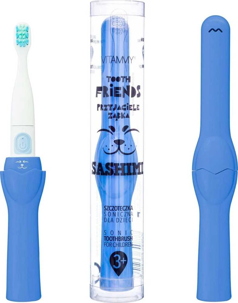 Dantų šepetėlis Šepetėlis Vitammy Tooth Friends Sashimi Navy Mėlyna