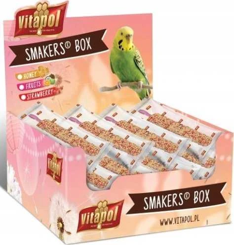 Vitapol SMAKERS BRAKŽIŲ DĖŽUTĖ GORUOTAI PAPŪGAI 12vnt / dėžutė