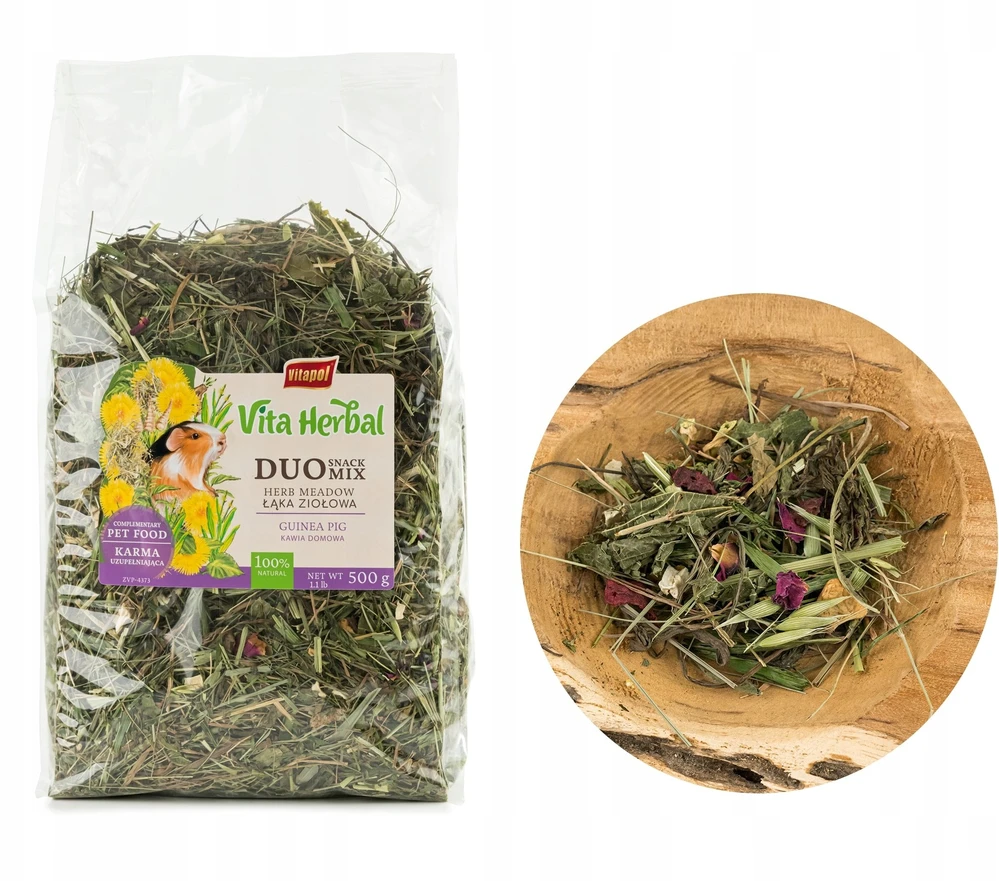 Vitapol Vita Herbal Duo Snack - žolelių pieva jūrų kiaulytėms 500g