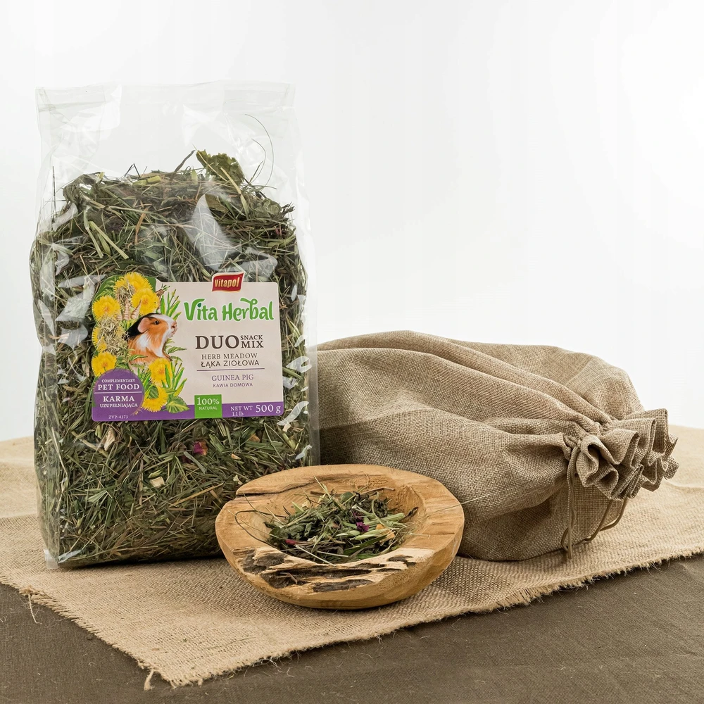 Vitapol Vita Herbal Duo Snack - žolelių pieva jūrų kiaulytėms 500g