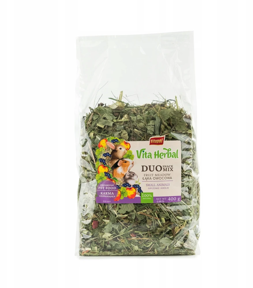 Vitapol Vita Herbal Duo Snack - vaisių pieva graužikams ir triušiams 400g