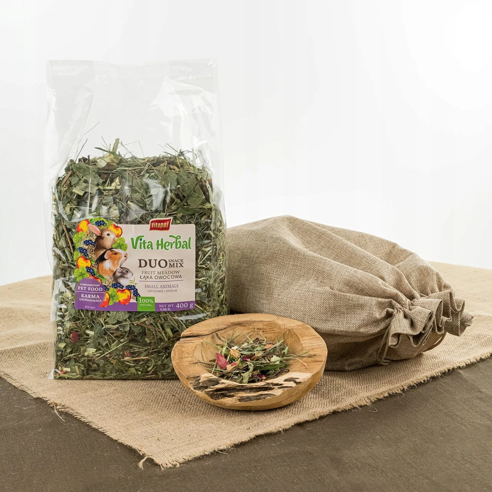 Vitapol Vita Herbal Duo Snack - vaisių pieva graužikams ir triušiams 400g