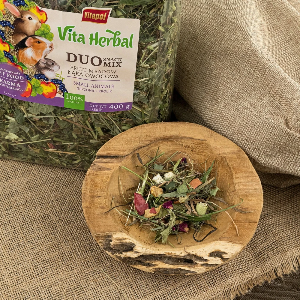 Vitapol Vita Herbal Duo Snack - vaisių pieva graužikams ir triušiams 400g