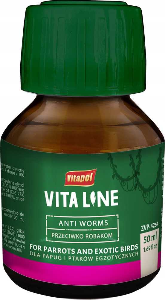 Vitapol Vitaline nuo kirminų egzotiniams paukščiams 50ml