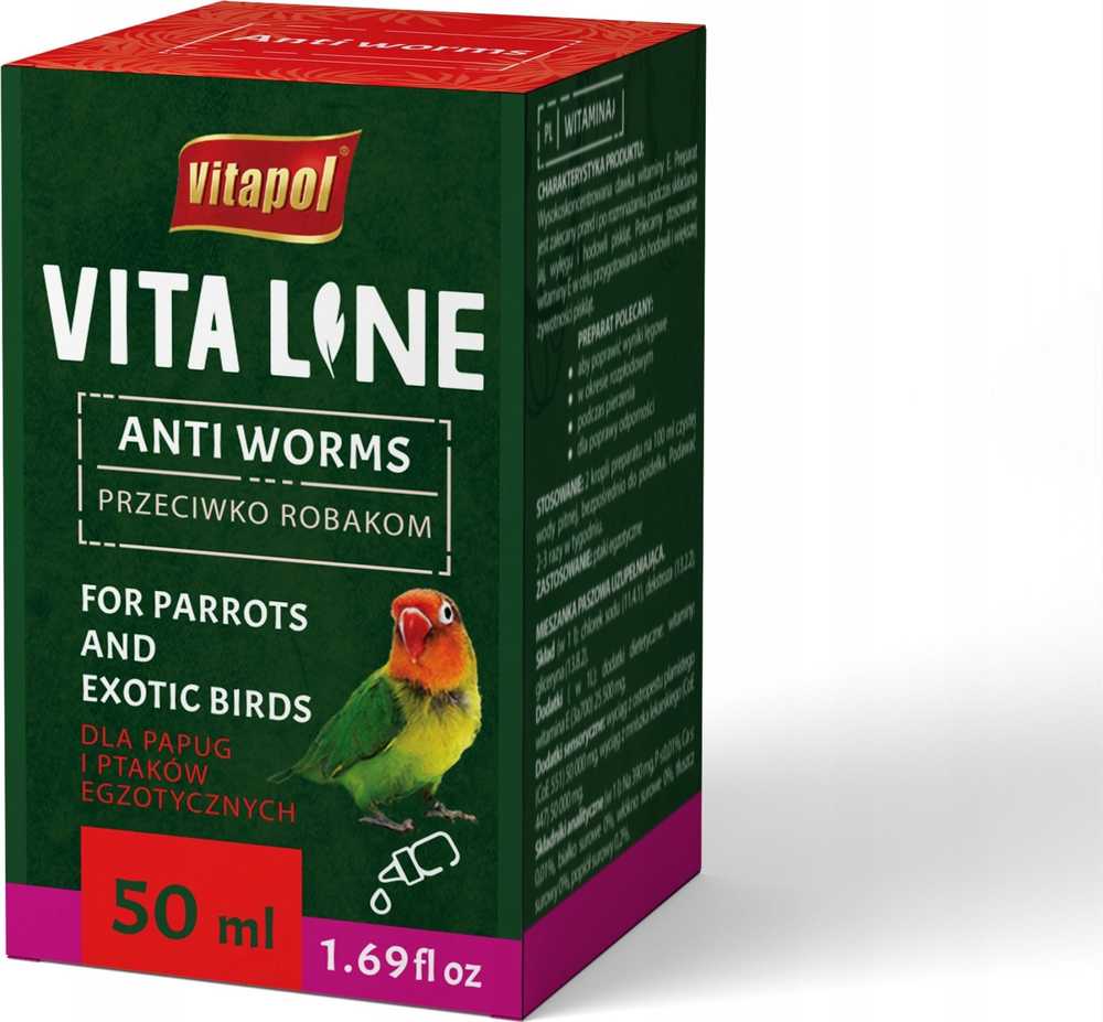 Vitapol Vitaline nuo kirminų egzotiniams paukščiams 50ml