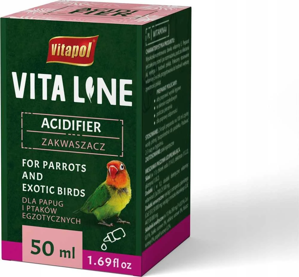 Vitapol Vitaline rūgštintuvas egzotiniams paukščiams 50ml