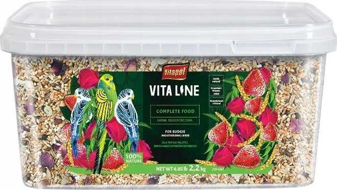 Vitapol Vitaline Visavertis pašaras papūgams, papūgoms ir kitoms didelėms papūgoms, 1,9kg kibiras