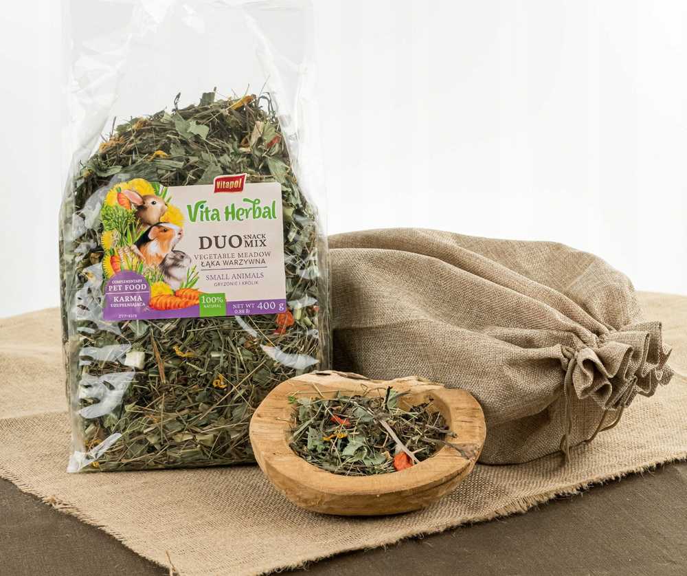 Vitapol VITAPOL - VITA HERBAL duo snack sianko łąka kwiatowa gryzoń królik 400g