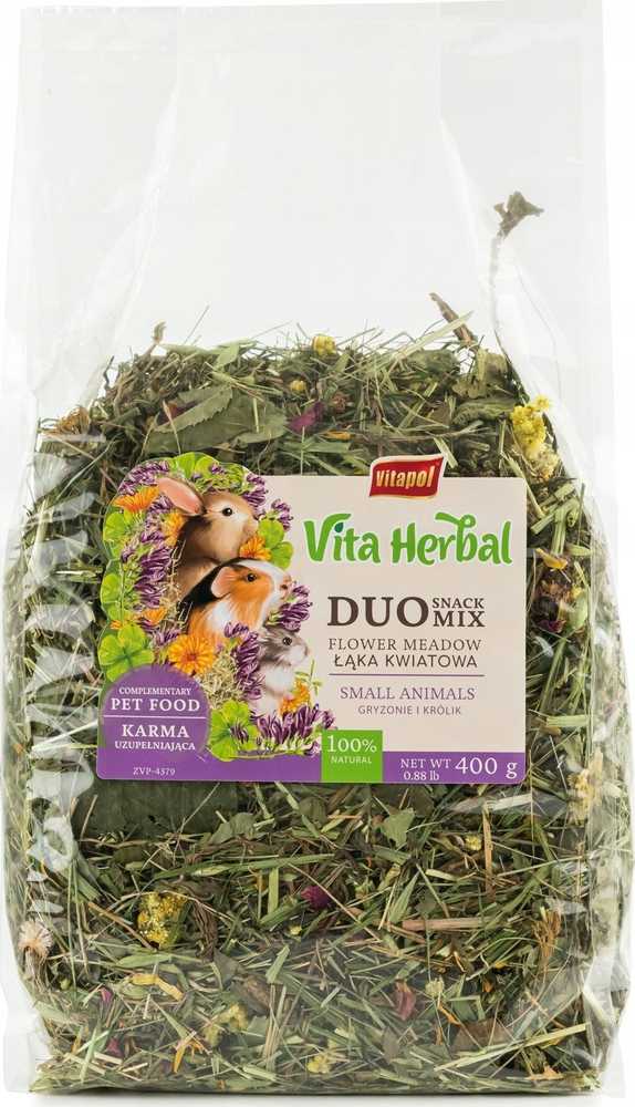 Vitapol VITAPOL - VITA HERBAL duo snack sianko łąka kwiatowa gryzoń królik 400g