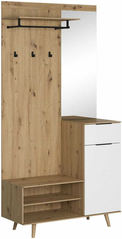 Vivaldi Meble NORDIC B PRIEŠKODIS ARTISAN ĄŽUOLAS/BALTA