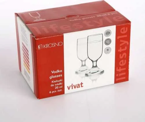 Mondex Stikliniai degtinės stikliukai 20 ml, 6 vnt.