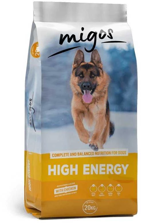 Beni Dog MIGOS High Energy vištiena – sausas Maistas šunims – 20kg