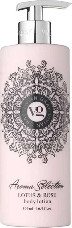 Vivian Gray Body lotion Aroma Selection Lotus & Rose ( Losjonas kūnui), 500 ml