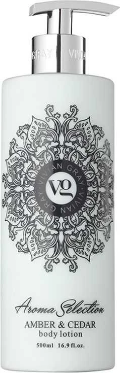 Vivian Gray Aroma Selection Amber & Cedar Losjonas kūnui kūno losjonas, 500 ml