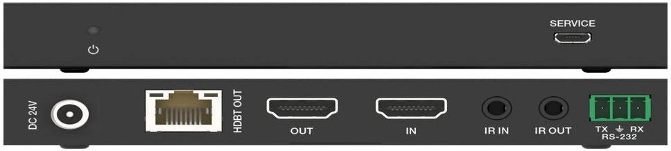 Vivolink HDBaseT extenderio jungtys ir sąsajos