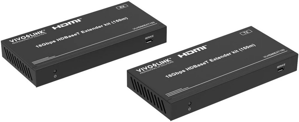 AV signalo perdavimo sistema VivoLink 18Gbps HDBaseT Extender rinkinys
