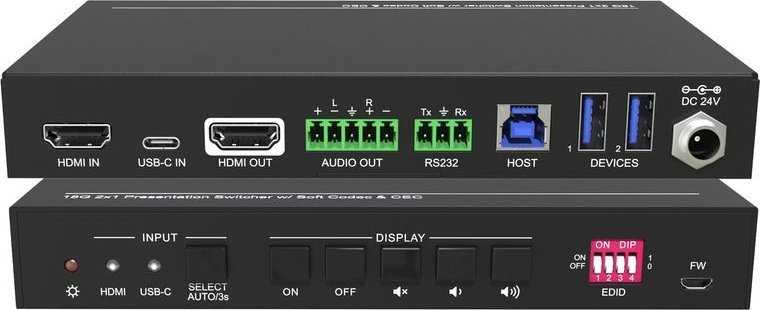 VivoLink 4K pristatymas HDMI ir AV adapteris