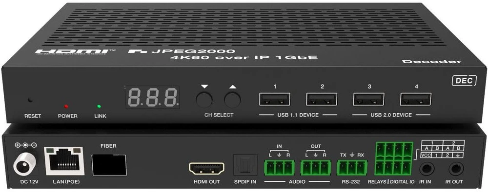 „AV VivoLink AV over IP 4K60Hz JPEG2000 signalo perdavimo sistema“