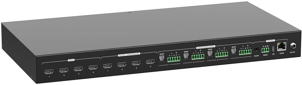 Šakotuvas „VivoLink HDMI 2.0 4x4“, greita matrica