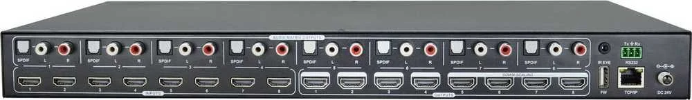 Šakotuvas VivoLink HDMI 2.0 8x8, matricos perjungiklis