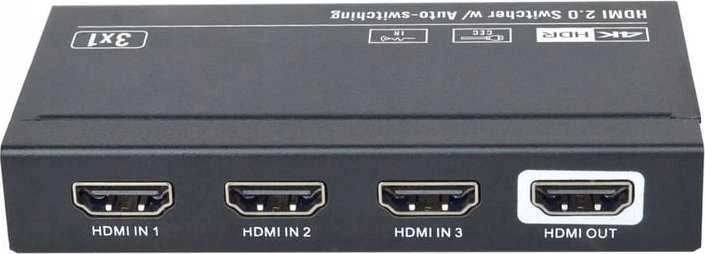 VivoLink HDMI jungiklis 3x1 4K@60Hz