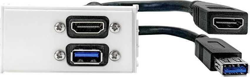 „VivoLink WI221261“ maitinimo lizdas HDMI + USB A Baltas
