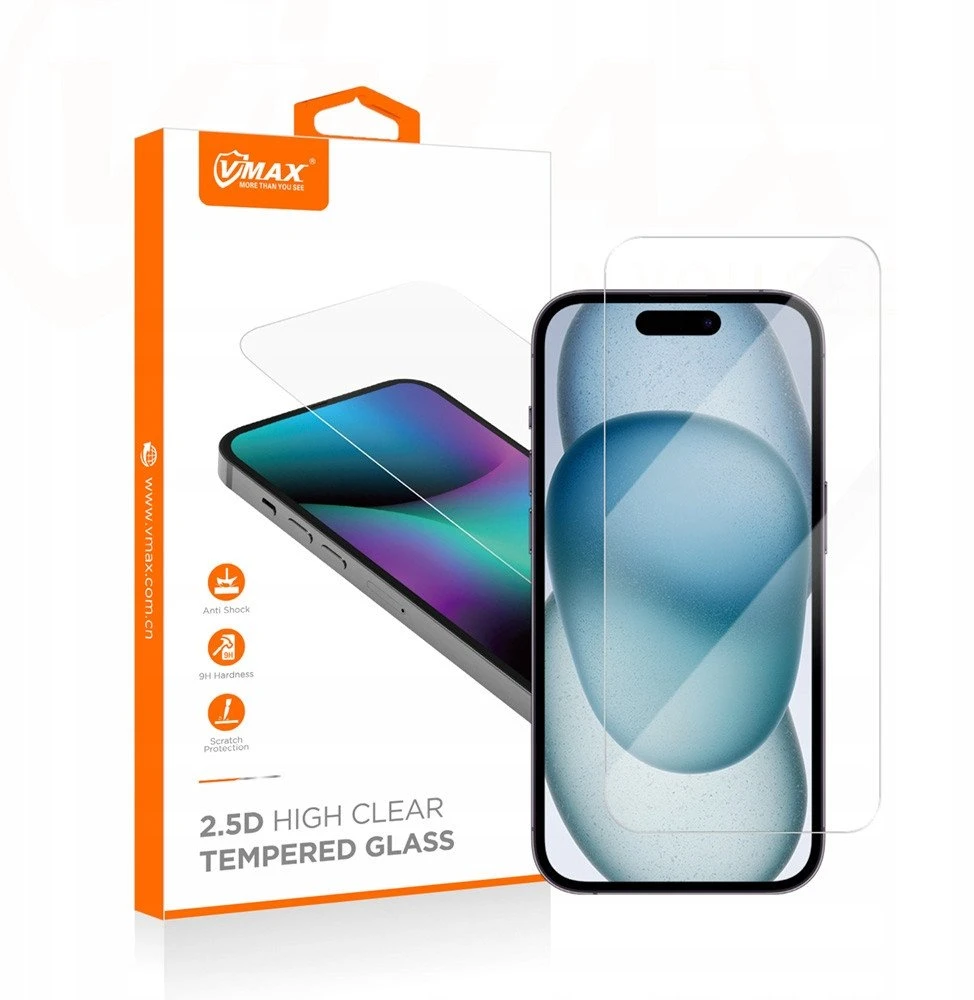 Vmax grūdintas stiklas 2,5D Normal Clear Glass, skirtas Samsung Galaxy A15 4G / A15 5G